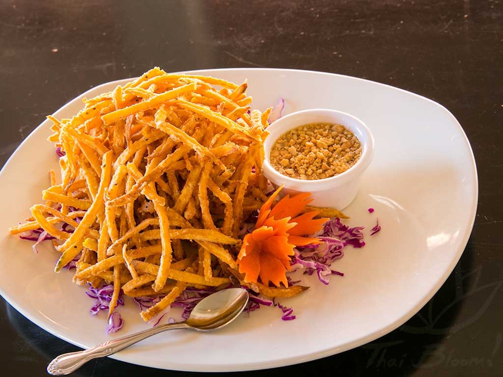 Fried pumpkin thai bloo winter special